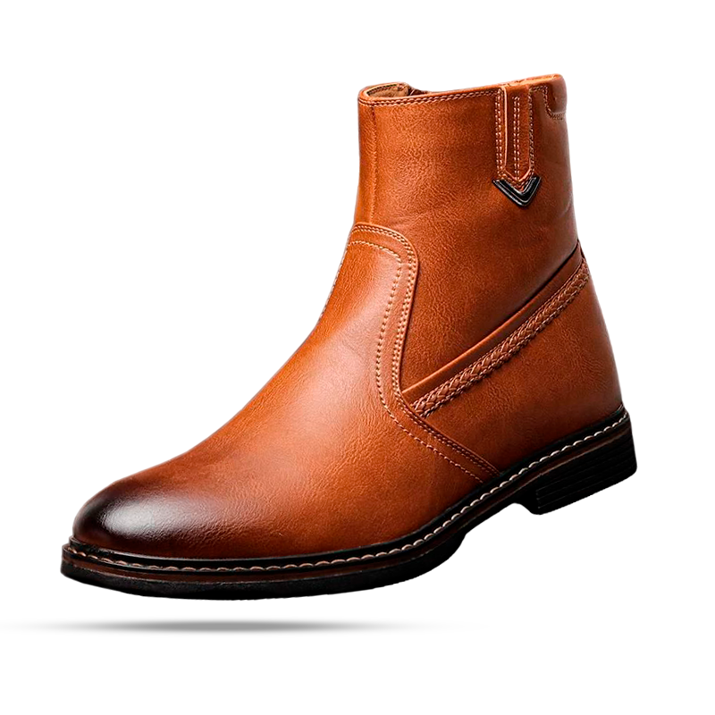 Bota de Couro com Interior Forrado