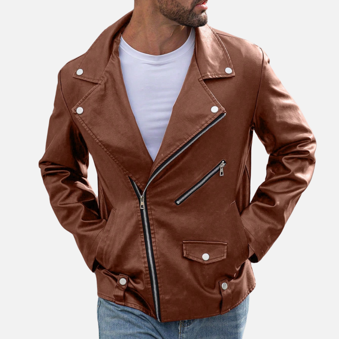 Jaqueta de Couro Masculina Korve KV150