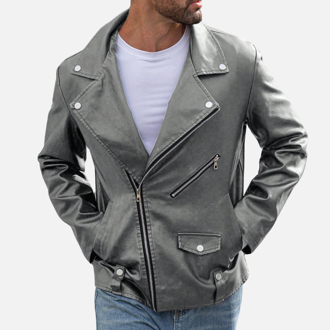 Jaqueta de Couro Masculina Korve KV150