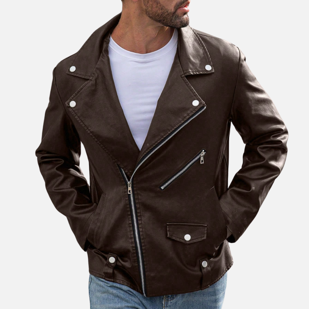 Jaqueta de Couro Masculina Korve KV150