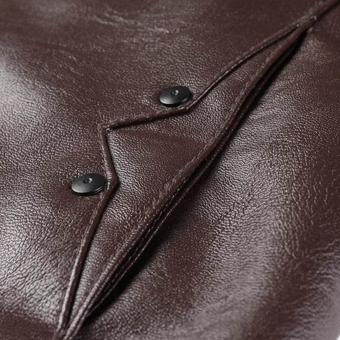 Jaqueta De Couro Masculina Korve KV064