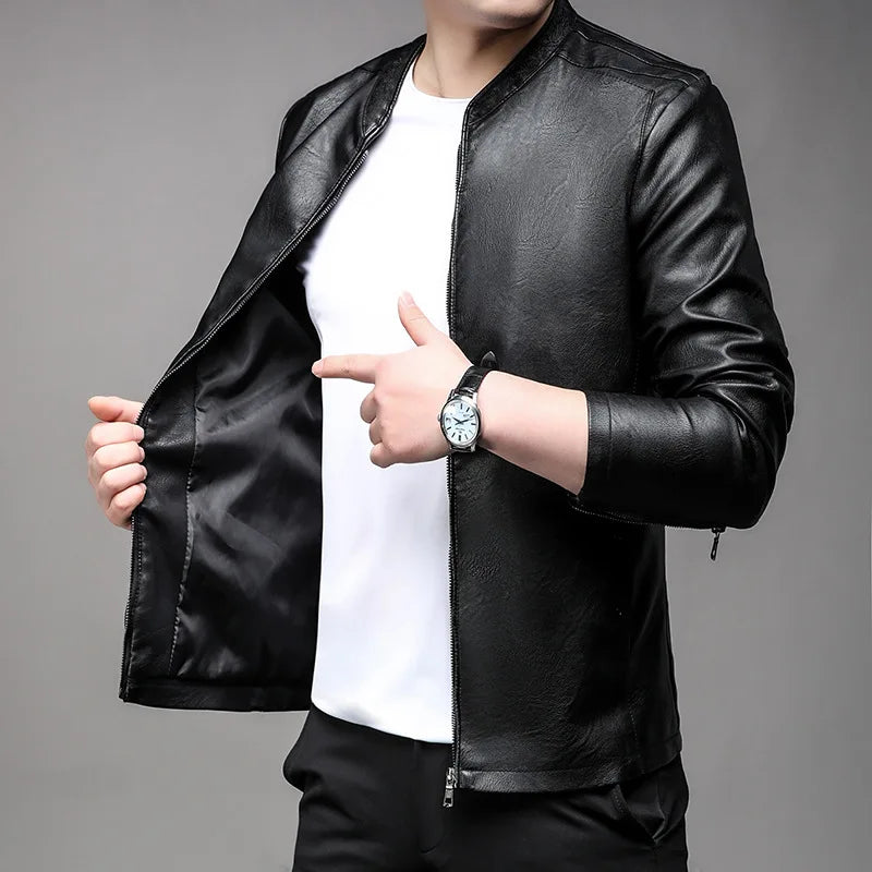 Jaqueta De Couro Masculina Korve KV064