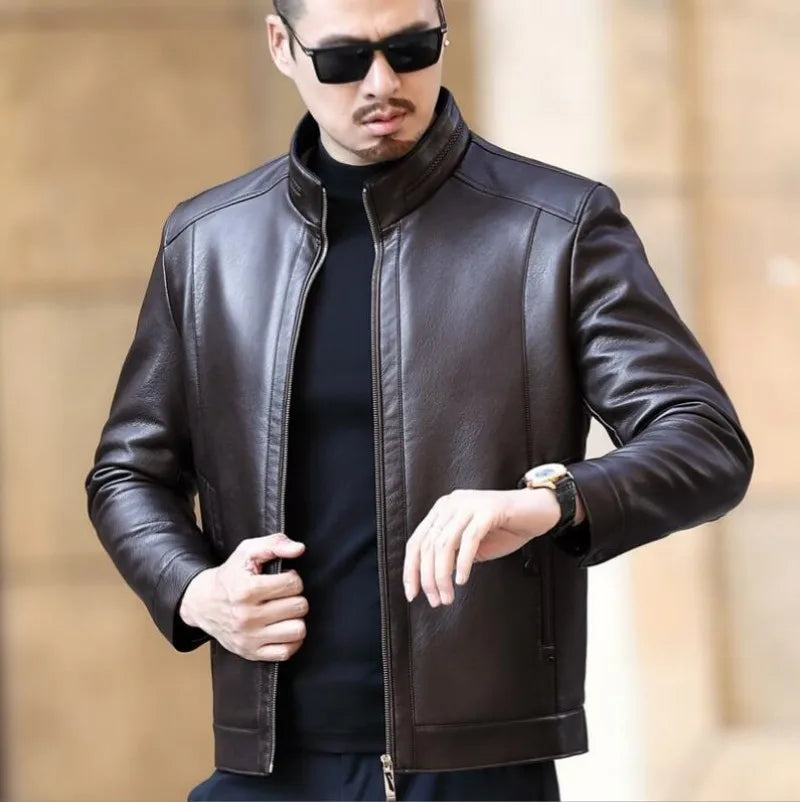 Jaqueta De Couro Masculina Korve KV073
