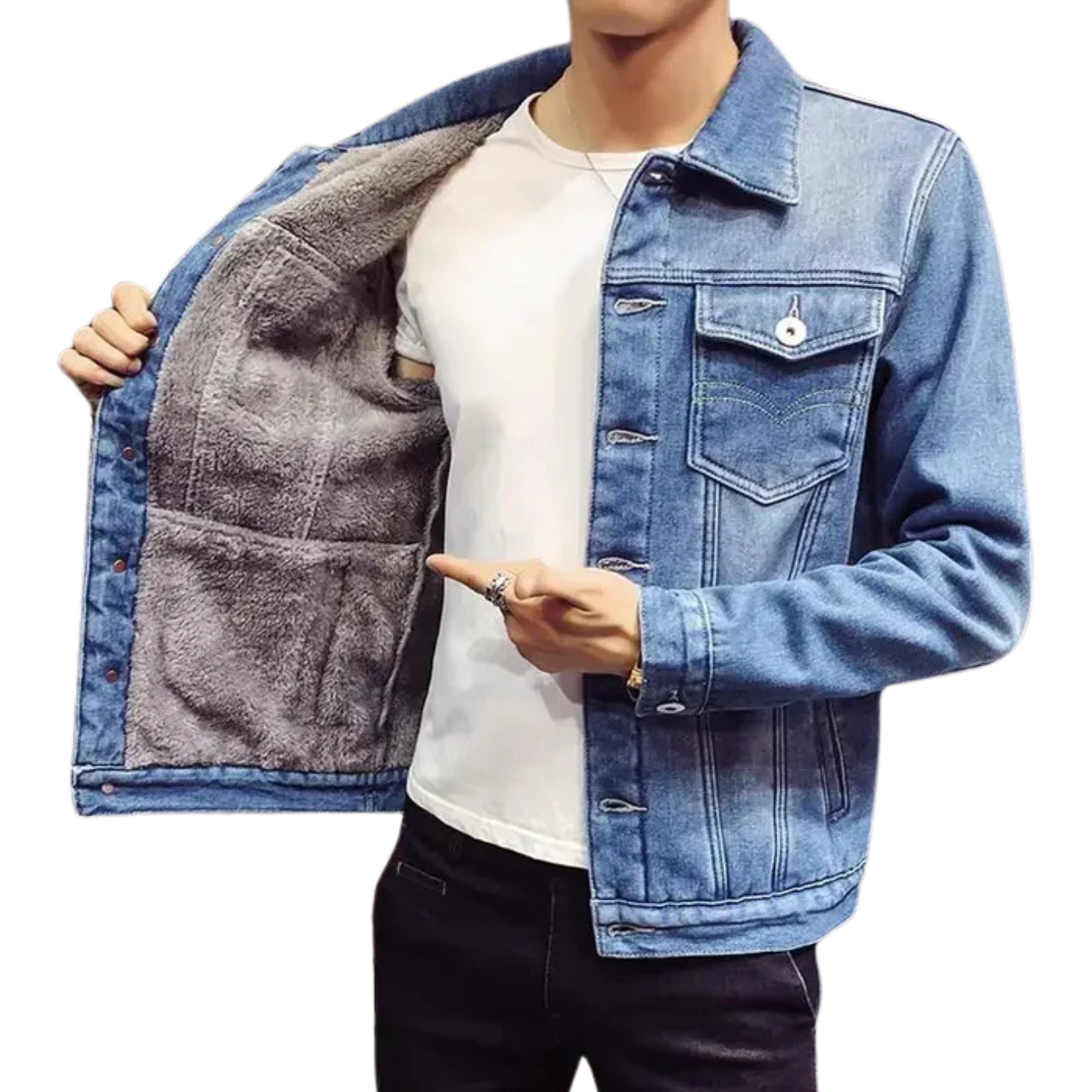 Jaqueta Jeans Masculina Korve KV125