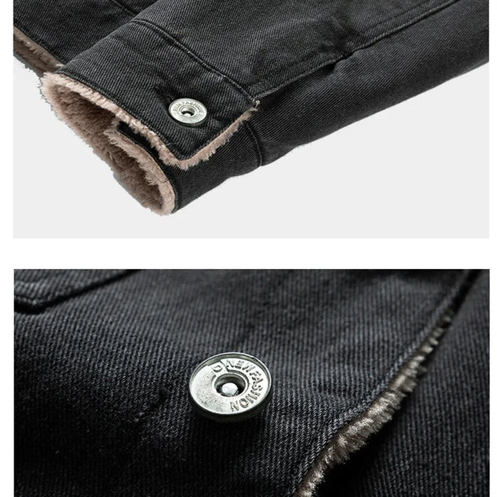 Jaqueta Jeans Masculina com Interior Forrada Korve KV115