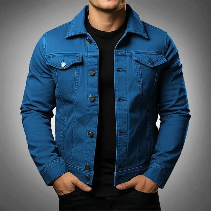Jaqueta Jeans Masculina Slim Korve KV57