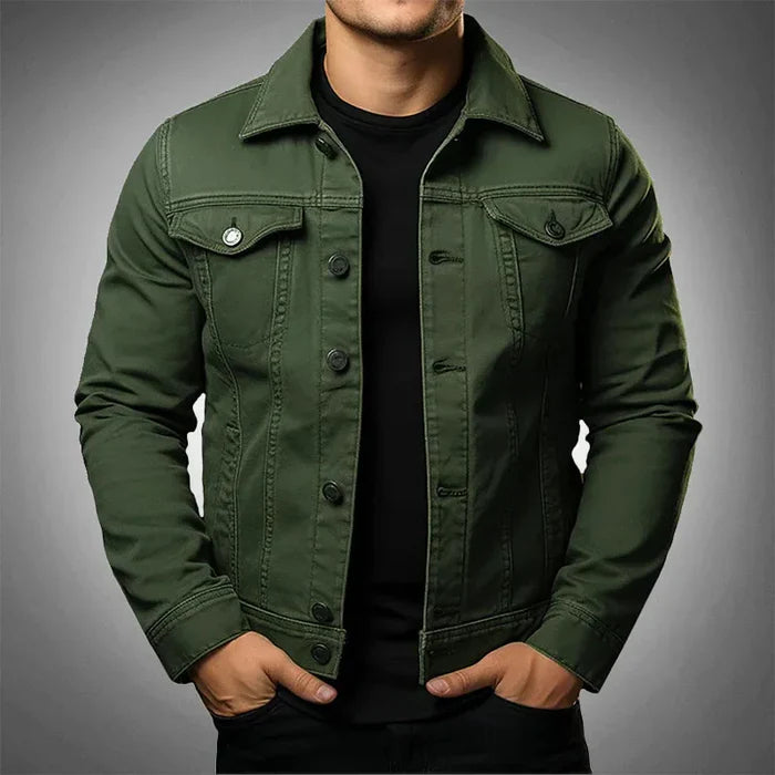 Jaqueta Jeans Masculina Slim Korve KV57