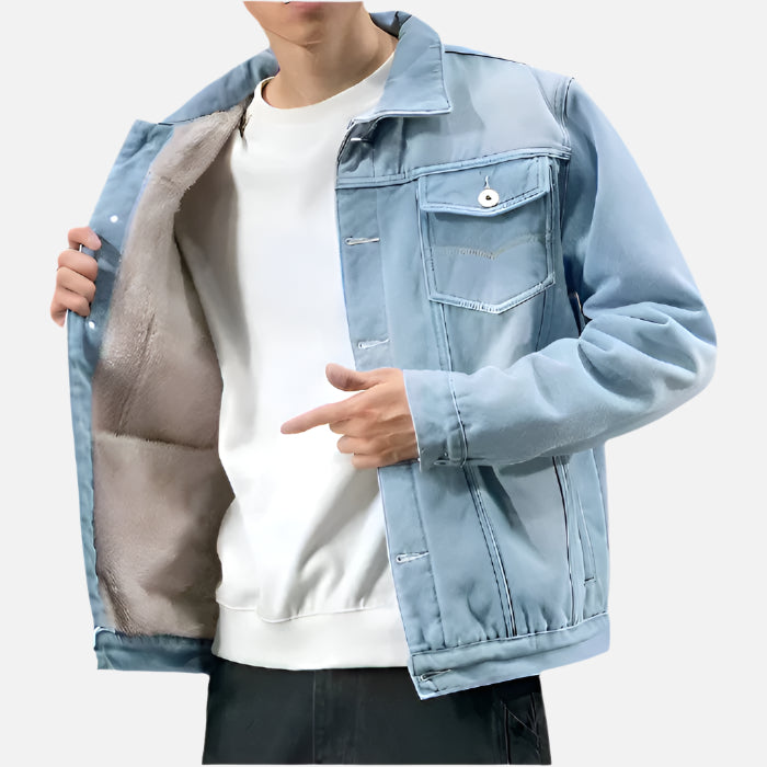 Jaqueta Masculina Jeans Acolchoado Korve KV091