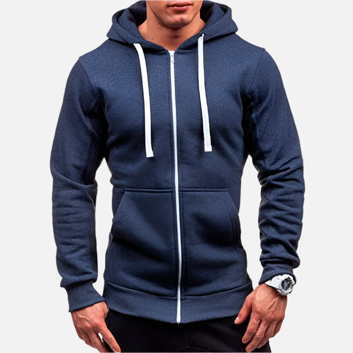 Jaqueta Moletom Masculina com Capuz e Zíper Korve KV093