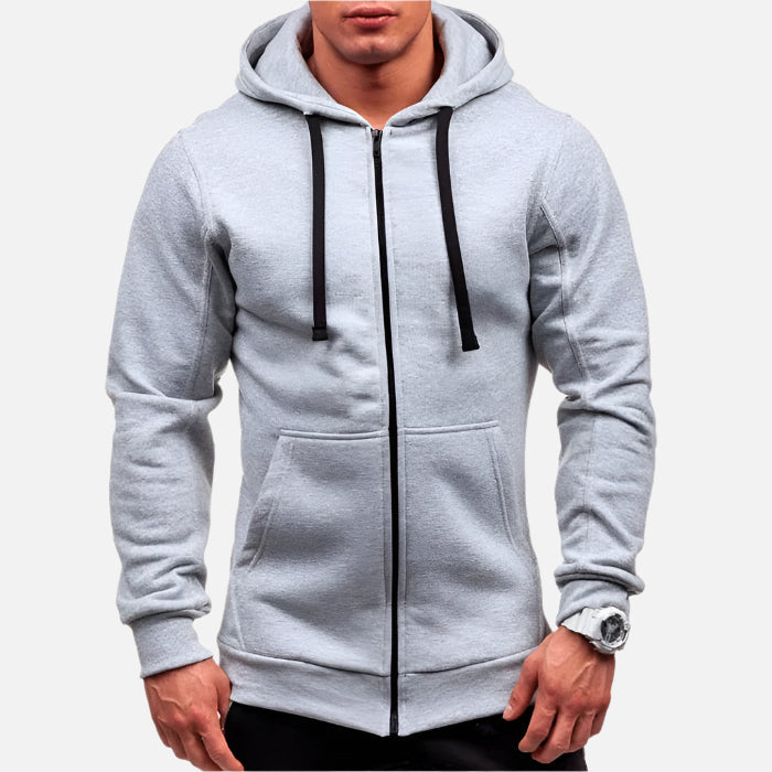 Jaqueta Moletom Masculina com Capuz e Zíper Korve KV093