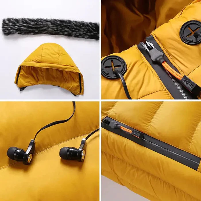 Jaqueta Puffer Masculina Capuz Forrado Korve KV074