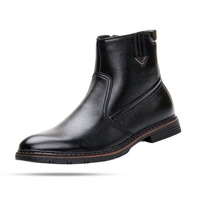 Bota de Couro com Interior Forrado