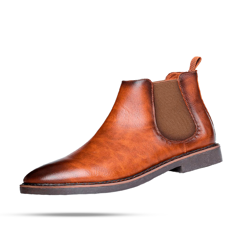 Botas Chelsea Masculina de Couro Arvel