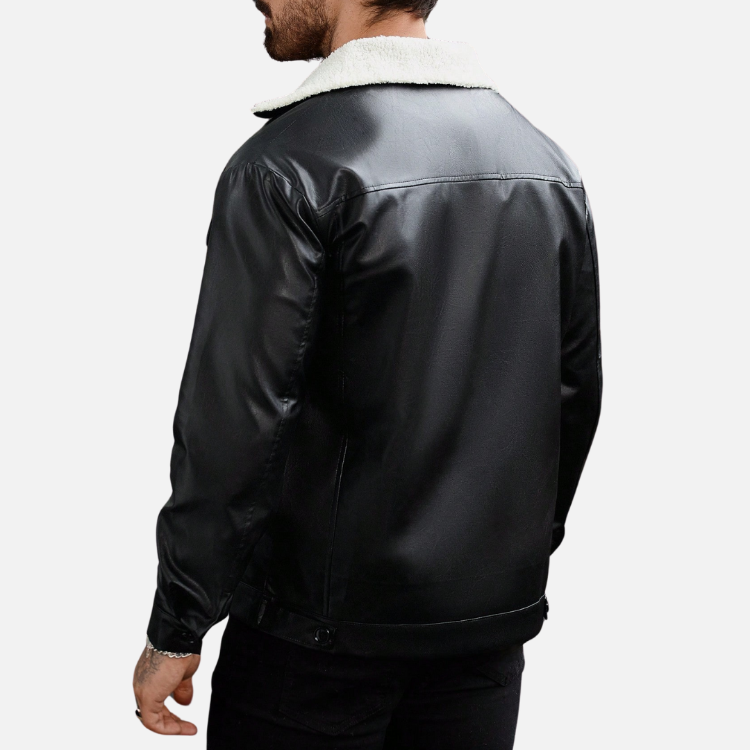 Jaqueta de Couro Masculina Korve KV148