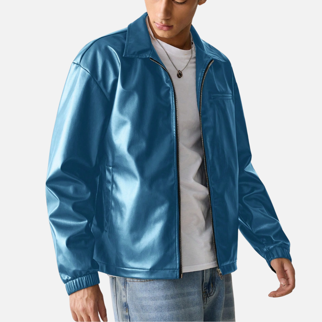 Jaqueta de Couro Masculina Korve KV149