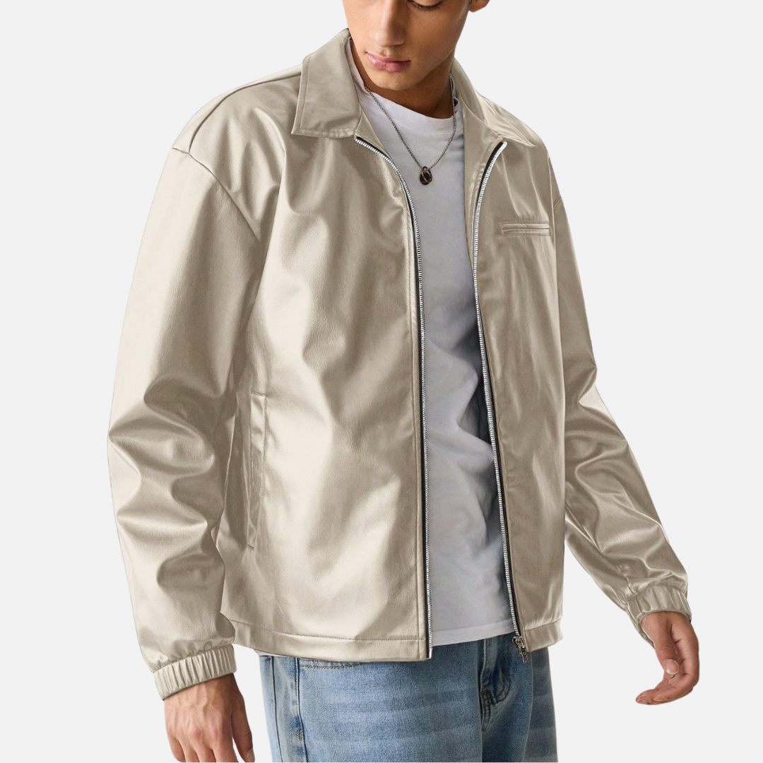 Jaqueta de Couro Masculina Korve KV149