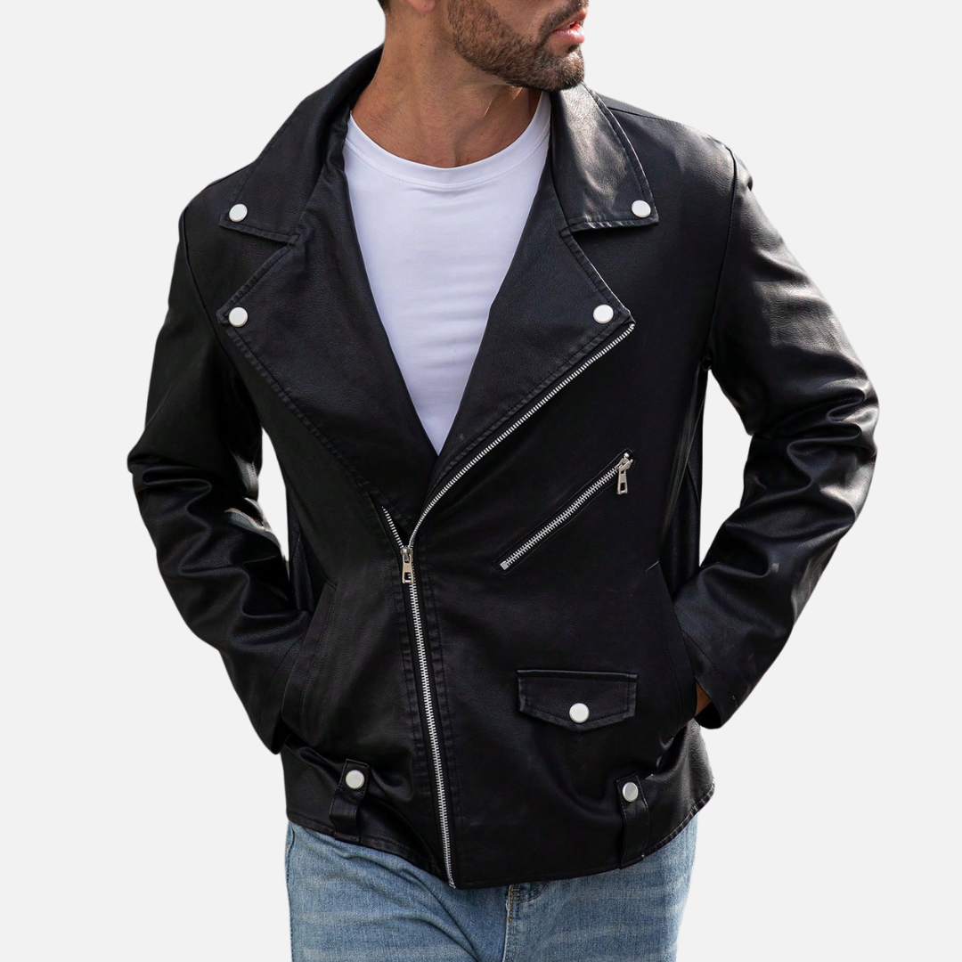 Jaqueta de Couro Masculina Korve KV150