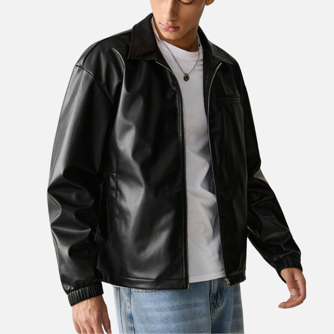 Jaqueta de Couro Masculina Korve KV149
