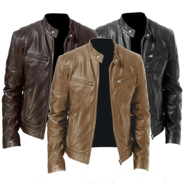 Jaqueta de Couro Masculina Korve KV090
