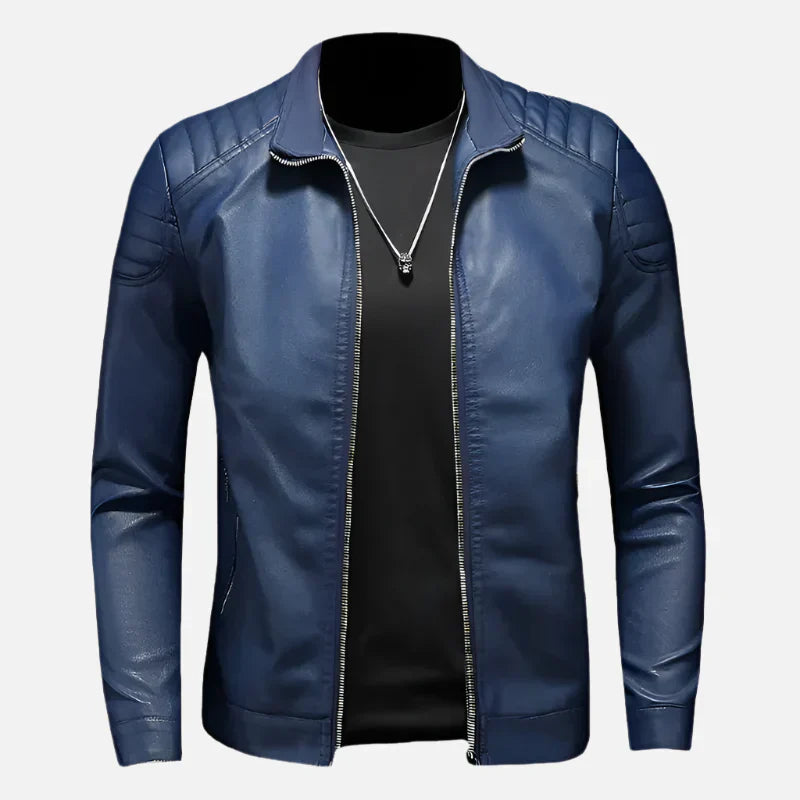 Jaqueta de Couro Motociclista Masculina Korve KV064