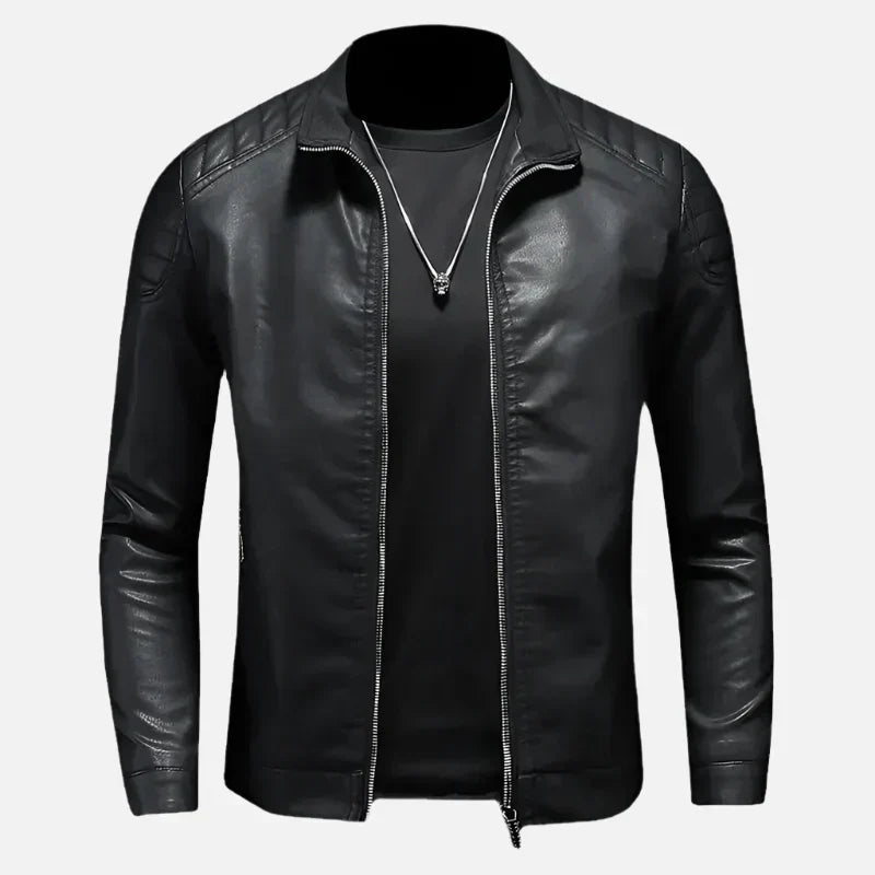 Jaqueta de Couro Motociclista Masculina Korve KV064