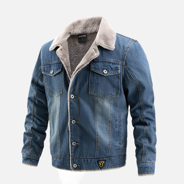 Jaqueta Jeans Masculina com Interior Forrada Korve KV115