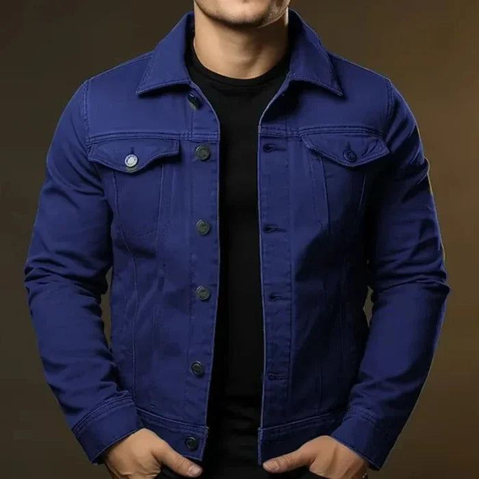 Jaqueta Jeans Masculina Slim Korve KV57