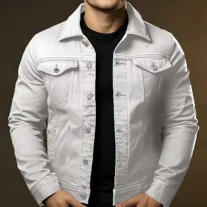 Jaqueta Jeans Masculina Slim Korve KV57