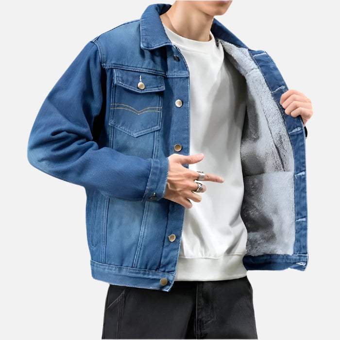 Jaqueta Masculina Jeans Acolchoado Korve KV091