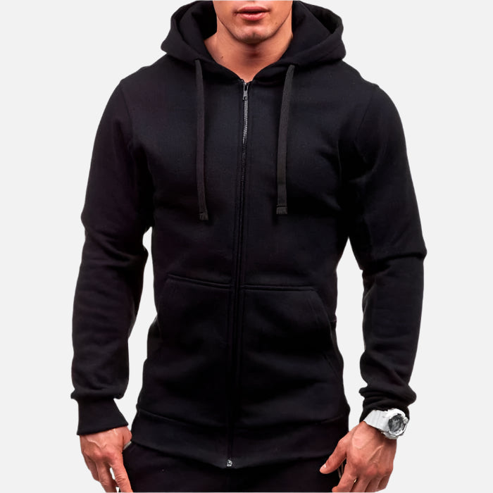 Jaqueta Moletom Masculina com Capuz e Zíper Korve KV093